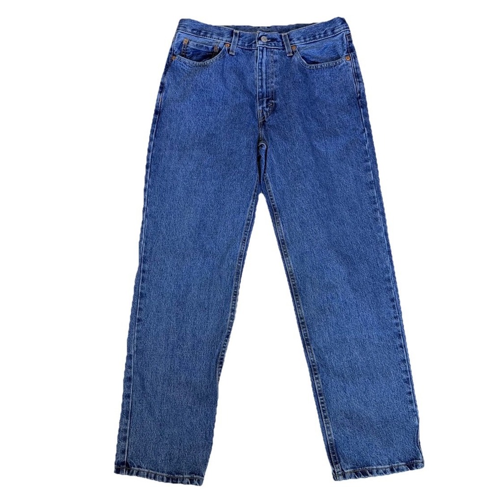 Levi's 514 Straight Jeans Mens 32x32 Blue Excellent Premium Denim Mid Rise